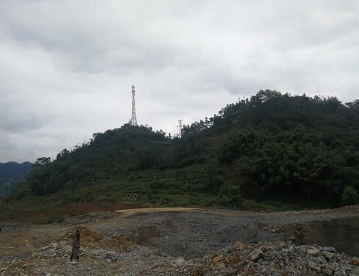 筠连至巡司一级公路新建工程_露天爆破